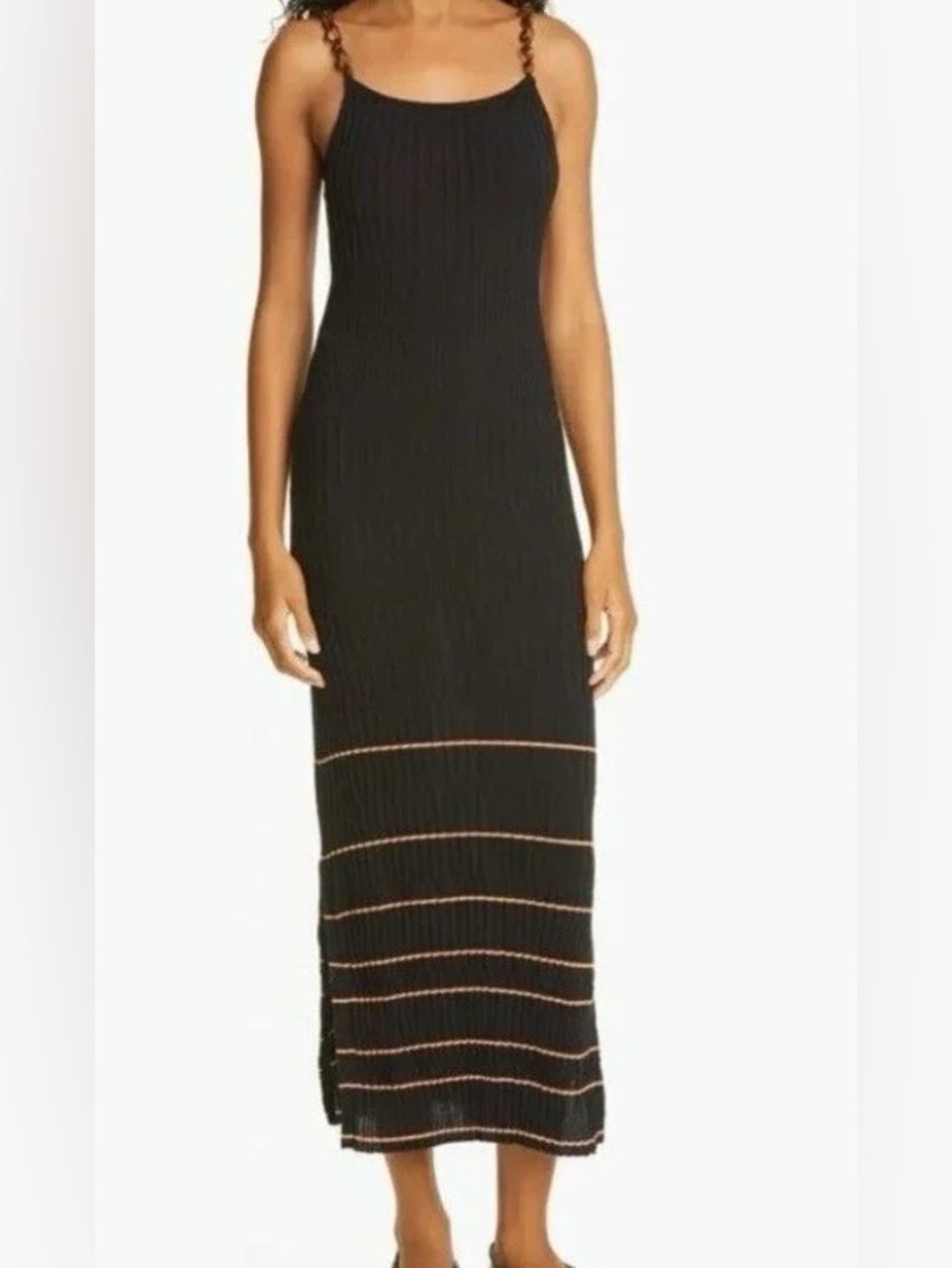 Size Small Jonathan Simkhai Black Ribbed Dress